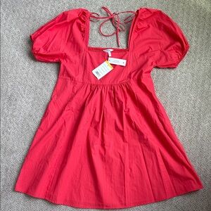 Draper James Red Puff Sleeve Women’s Dress